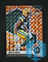 2021 Panini Mosaic Orange Reactive Mosaic Prizm RC Rookie #347 Eric Stokes